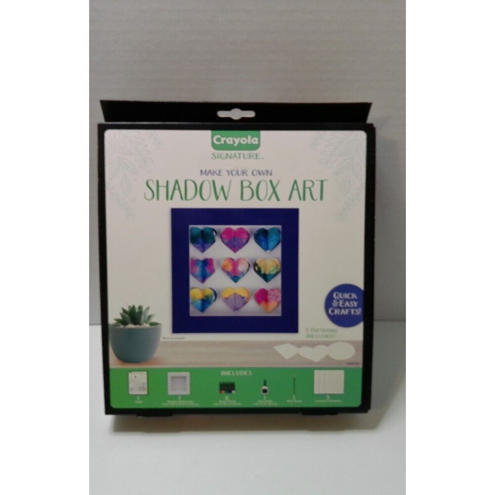 Crayola make your own shadow box picture frame art project great for presents